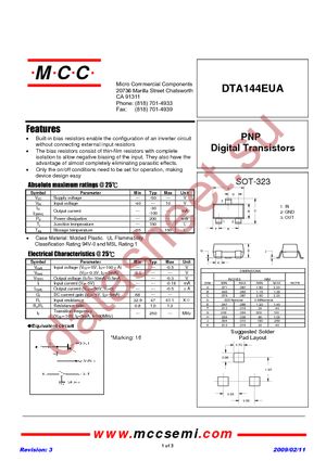DTA144EUA-TP datasheet  